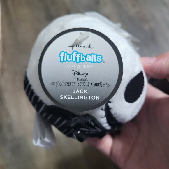 HALLMARK FLUFFBALLS Jack Skellington Disney Nightmare Before Christmas Plush - Picture 6 of 6